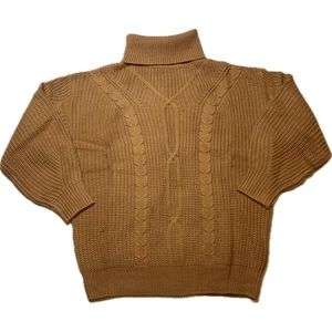 VTSGN - Women’s Turtleneck Sweater - Tan - Size S - NWOT